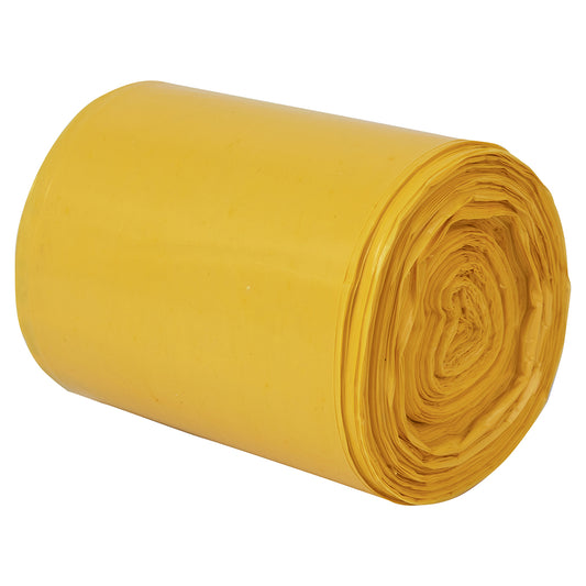 HY922010-T Clinical Waste Bags Small - Yellow Tiger Stripe - 11/17 x 26" - Roll of 50
