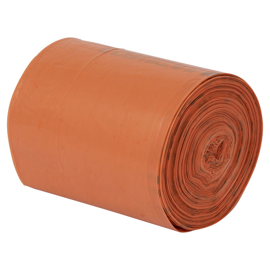 HY922011 Orange Clinical Waste Bags Small - 11/17 x 26" - Roll of 50