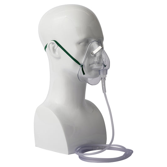 MED01348-A Medium Concentration Oxygen Mask with Tubing - ADULT