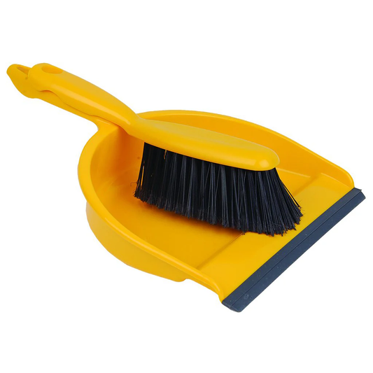 HY923030Y Dustpan & Brush Set - Yellow